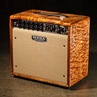Express 5:25+ 1x12 Combo in Trans Amber Stained AAA Quilted Maple with a Cream & Tan Grille